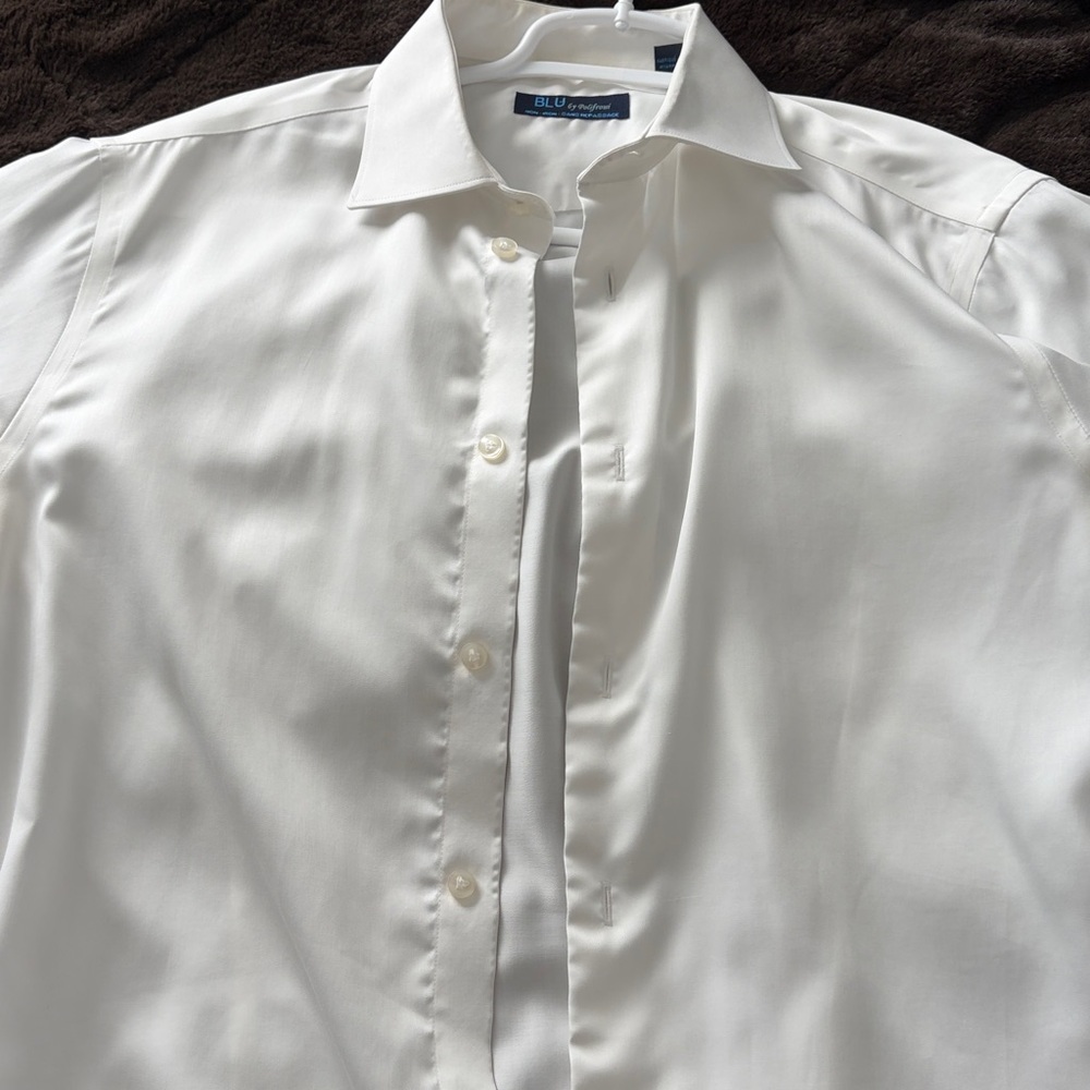 Elegant White Dress Shirt for Men